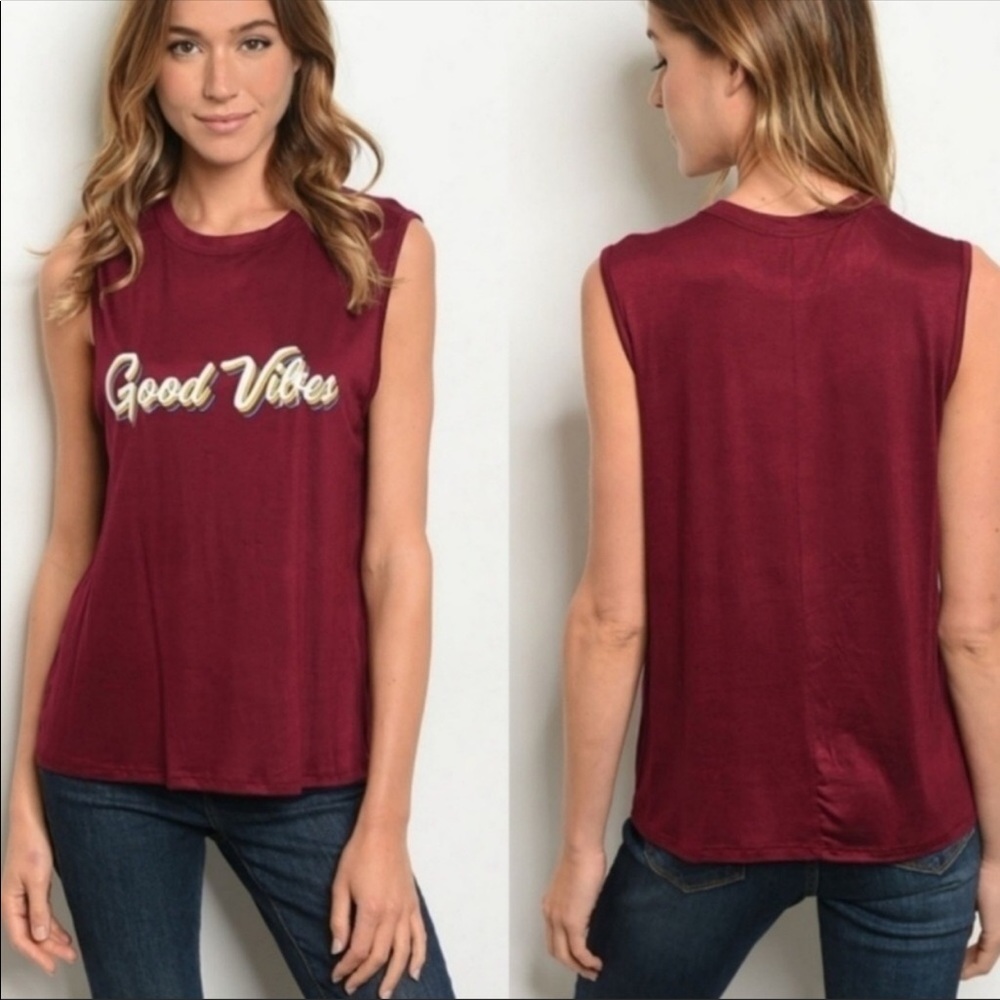 🔥”Good Vibes” Sleeveless Tee🔥